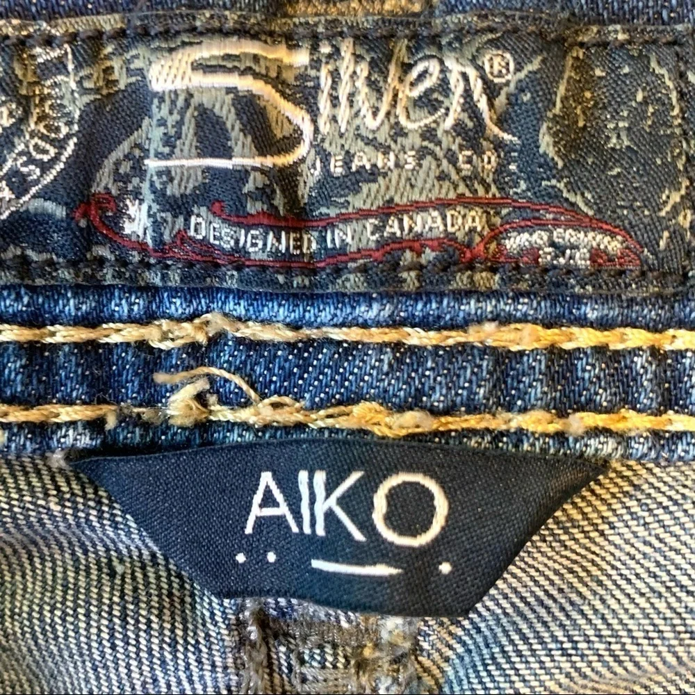 Silver Jeans Aiko Mid Capri Cuffed Denim Jeans - Picture 13 of 14